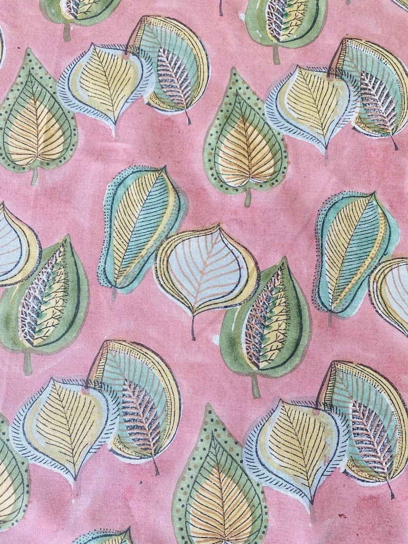 Salmon Pink Cotton Tablecloth K69614