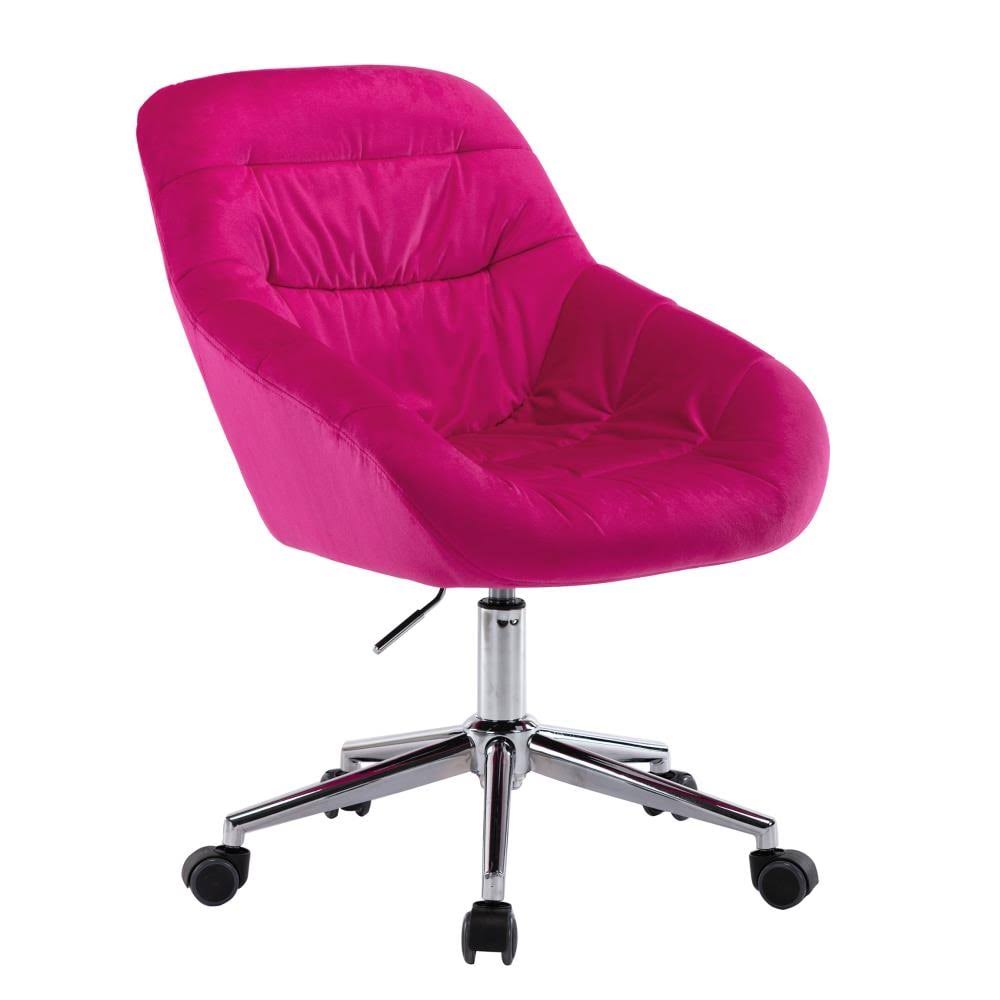 Red Velvet Seat Adjustable Height Swivel Executive Chair G8483
