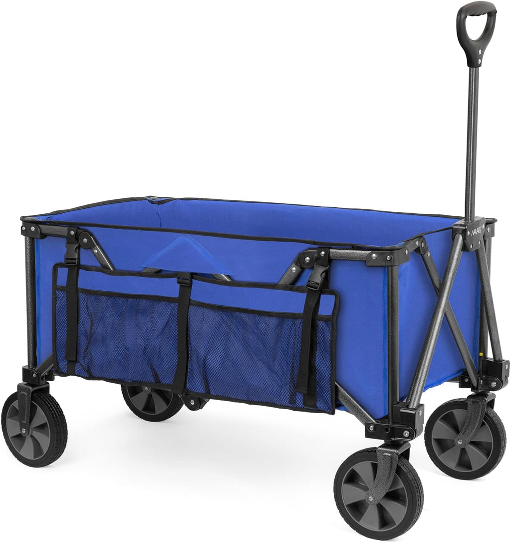 Collapsible Folding Utility Wagon Cart with Removable Wheels B543