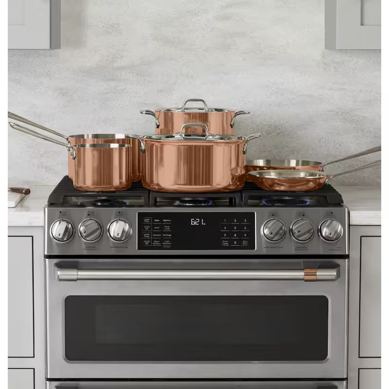 6.7 cu. ft. Smart Slide-In Double Oven Gas Range in Stainless Steel E26261