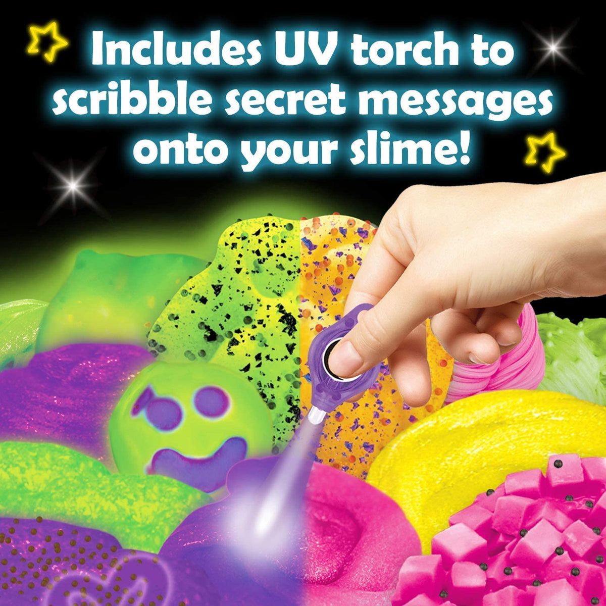 Glow in The Dark Slime Kit, 39 Piece Kit with Glitter S3550