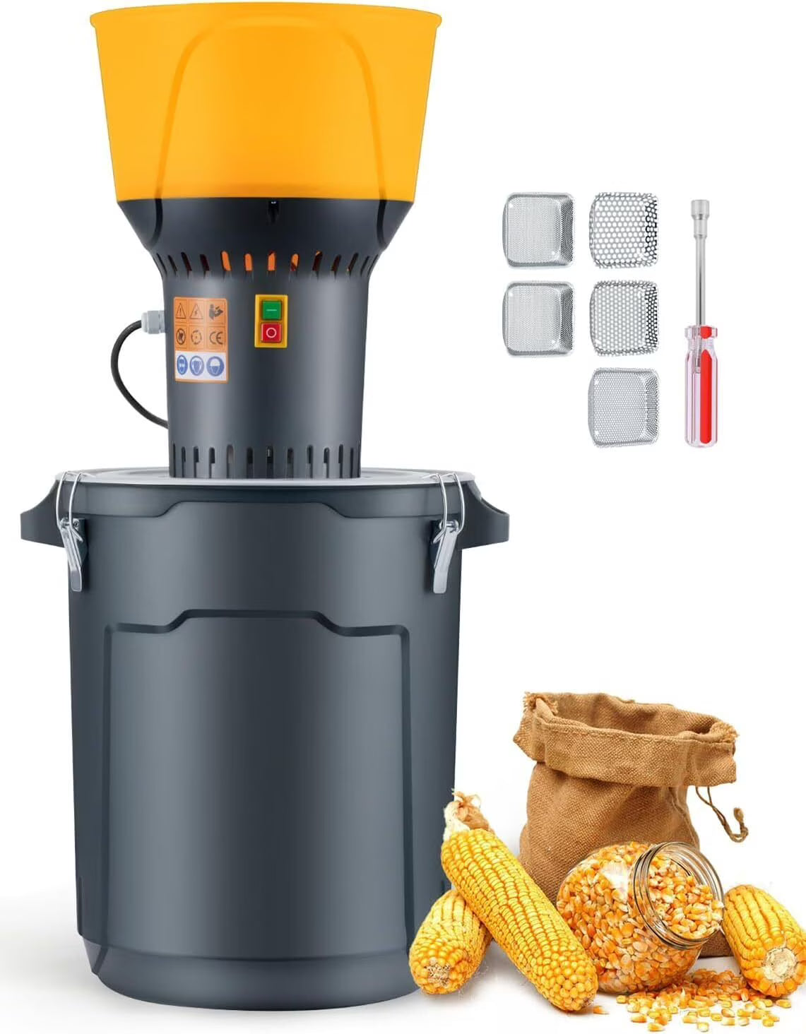 Electric Corn Grain Grinder 110V I6395