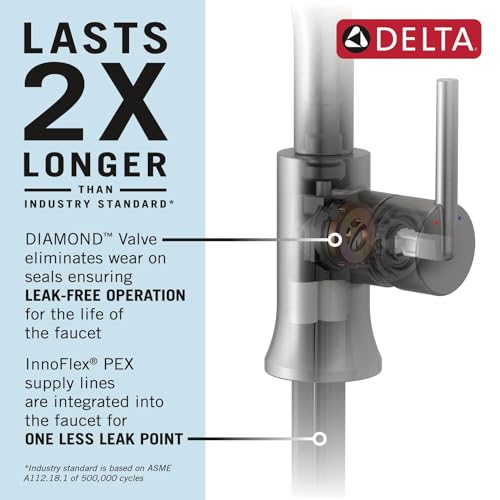 Brushed Gold Single Hole Bathroom Faucet with Push-Pop Drain L56713