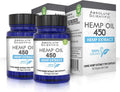 Hemp Oil 450 Capsules 2 Pack 60ct Organic with MCT Oil E9765