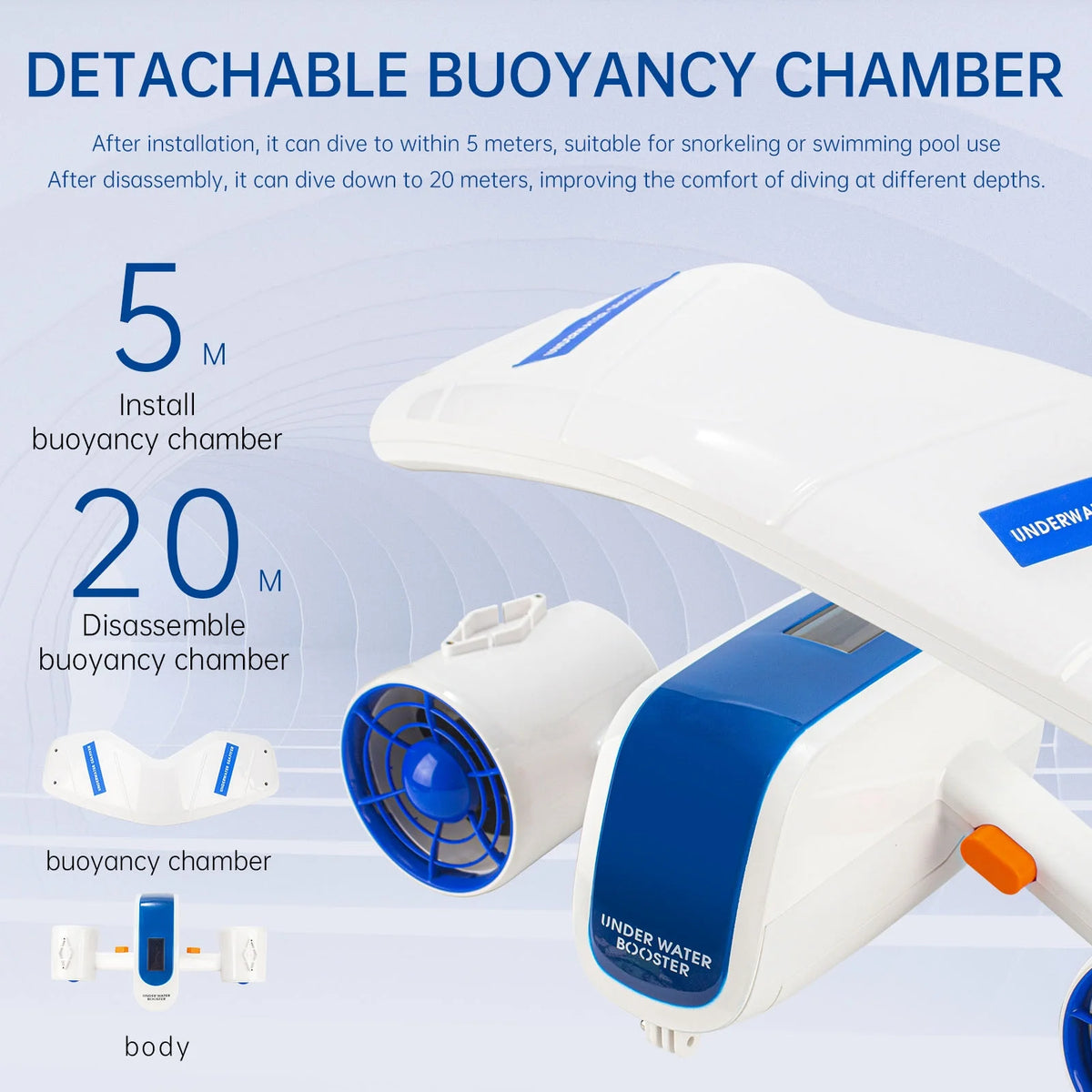 Electric Underwater Sea Water Diving Speed Booster D365