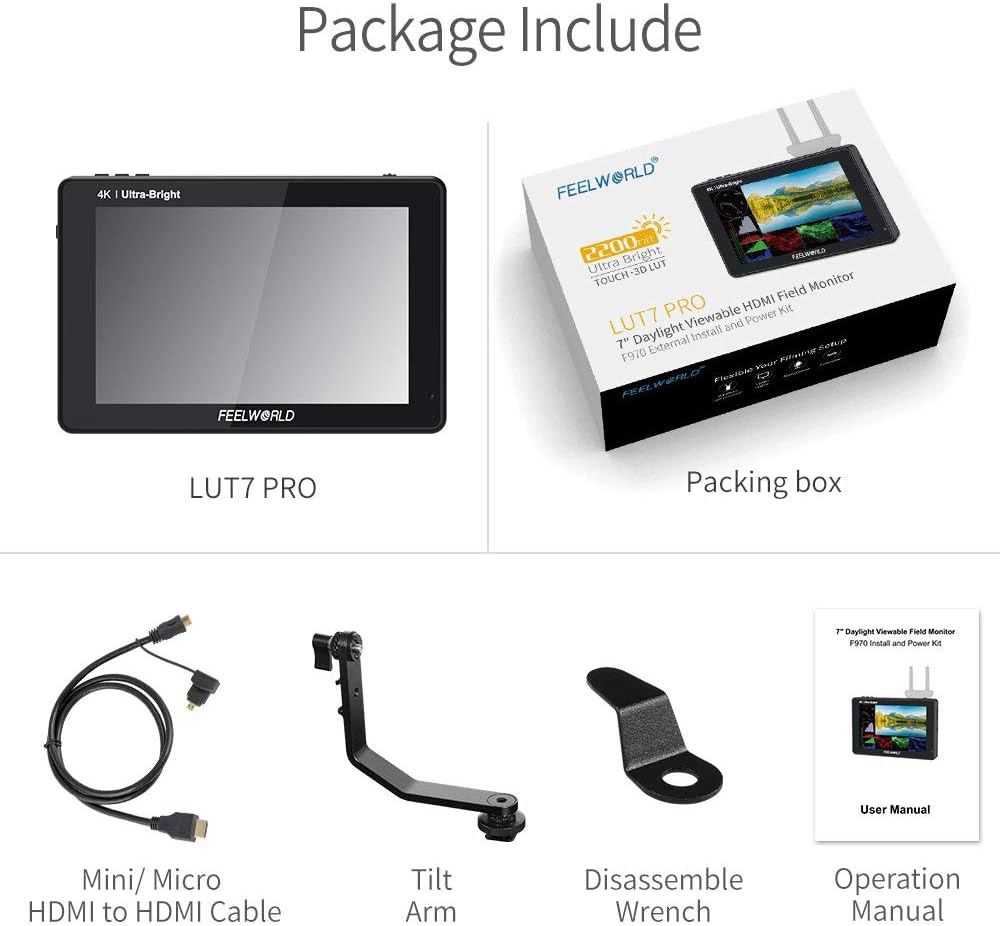 7 Inch 2200nits Touch Screen DSLR Camera Field Monitor N43738