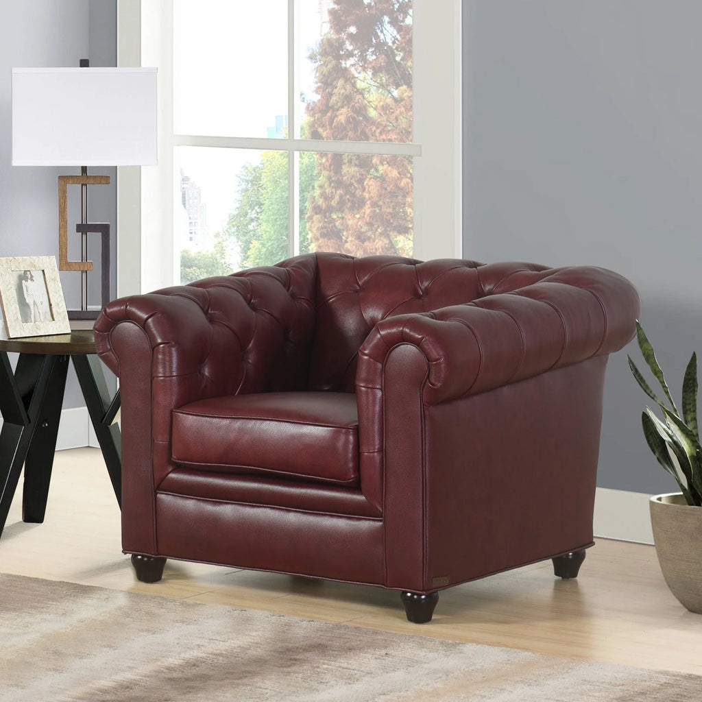 Leather Chesterfield Armchair Q3816